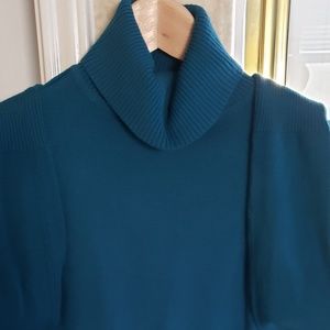 Pink rose cowl neck sweater